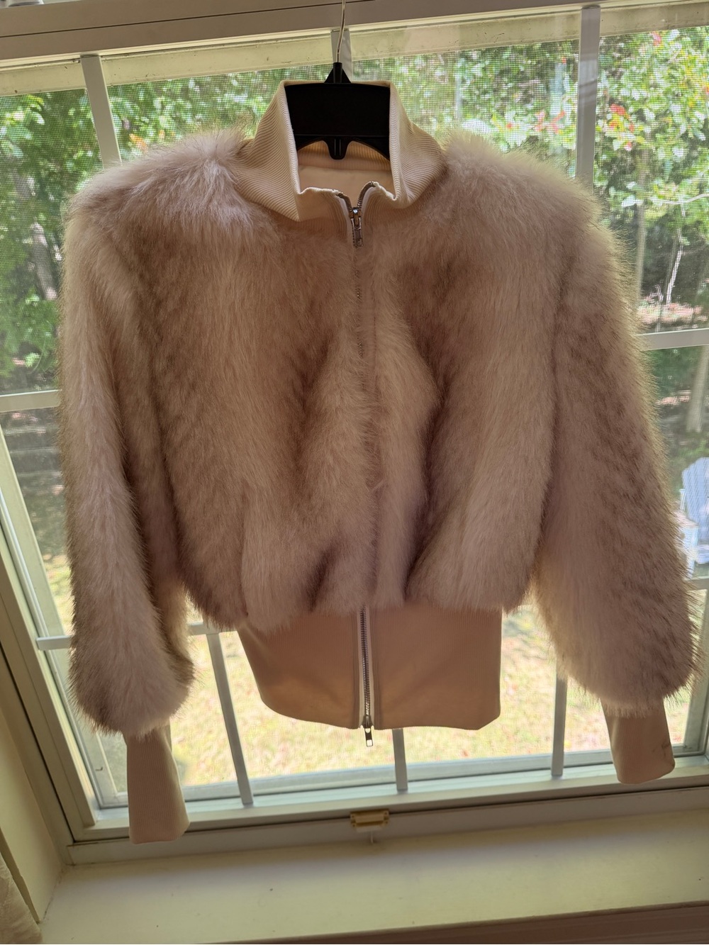 Women's Faux Fur Bomber Jacket